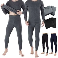 Mens Thermal Underwear Set Top Bottom Long Johnop Bottom Warm Set Winter NEW