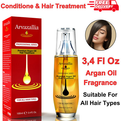 Argan Oil Leave-In Hair Treatment & Conditioner, Hydrating, Frizz Control, 100ml