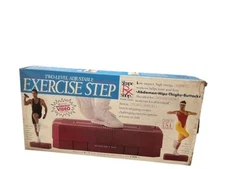 Aerobic Two-Level Adjustable Exercise Step Platform w/ Video 1992 FREE  SHIPPING