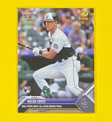 2023 MLB Topps Now Nolan Jones ROOKIE CUP SP Colorado Rockies #RC-2 RC  