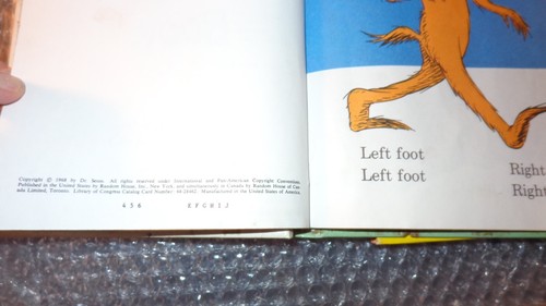 2 ALTE VINTAGE GEBUNDENE DR. SEUSS BÜCHER 19 ? FUCHS IN SOCKEN & 1993 DAS FUSSBUCH - Bild 12 von 20