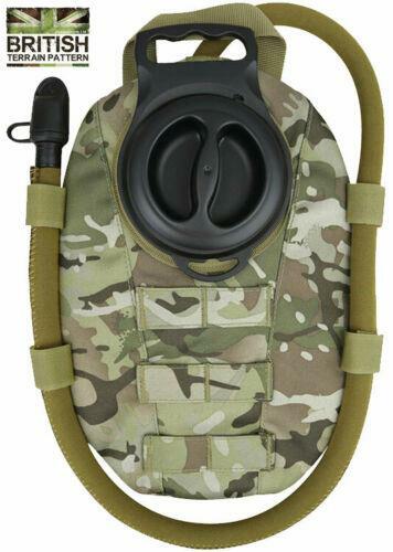Kombat UK Molle Aqua Bladder Water Pouch 1.5 Litre Bottle Hydration BTP Camo