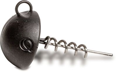 Quantum Q-Screw-Jigs Rundkopf Matt Schwarz Schraubjigköpfe Zanderjigkopf