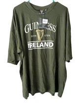 Guinness Ireland Shirt Mens  Large Green Short Sleeve Crewneck Tee St. Patrick’s