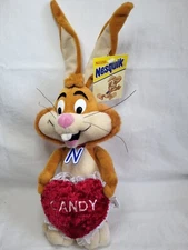 Nestle Quik Bunny Plush Toy Stuffed Animal 14" Nesquick  With Tags Posable Ears