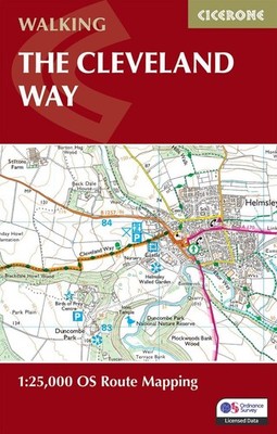 The Cleveland Way Map Booklet: 1:25,000 OS Route Mapping by Paddy Dillon Paperba