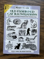 Ready-to-Use Old-Fashioned Cat Illustrations by Carol Belanger Grafton (1992,...