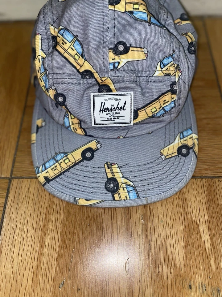 Sombrero de cabina amarillo Herschel Supply béisbol gris jóvenes niños Glendale Nueva York viaje Foto 2 de 4
