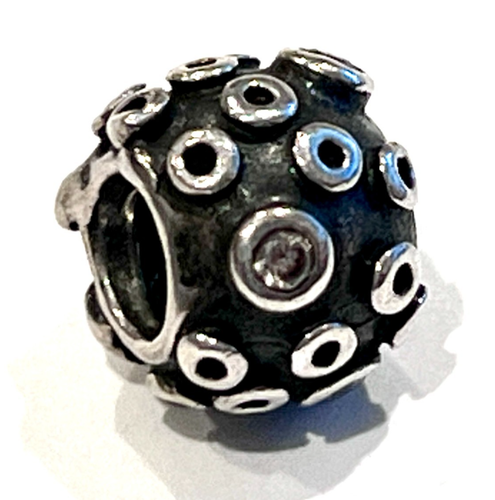 PANDORA 790236CZ Mars Clear CZ Charm Sterling Silver Stamp ALE 925 RETIRED  - Picture 11 of 13