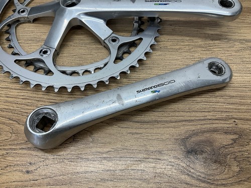 VINTAGE SHIMANO 600 FC-6400 PEDIVELLA/CATENA 52/42T - 172,5mm Bracci per BICI DA STRADA - Foto 2 di 15