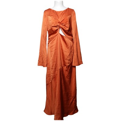 Warehouse, Maxikleid, Größe: 42, Orange, Polyester, Einfarbig, Damen #3ip