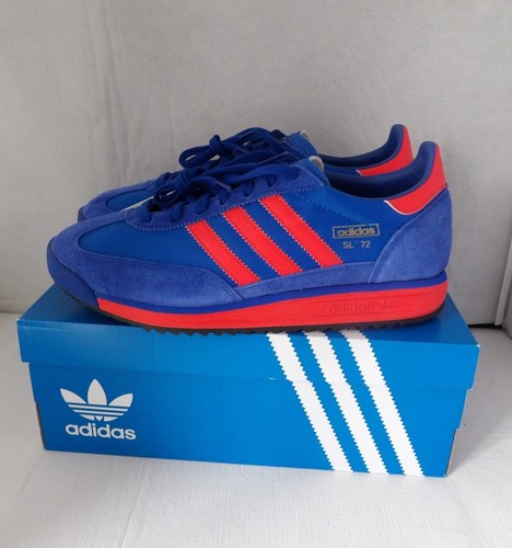 NWOB Authentic ADIDAS SL 72 RS Blue, Red Men's Athletic Shoes Size 11 Medium