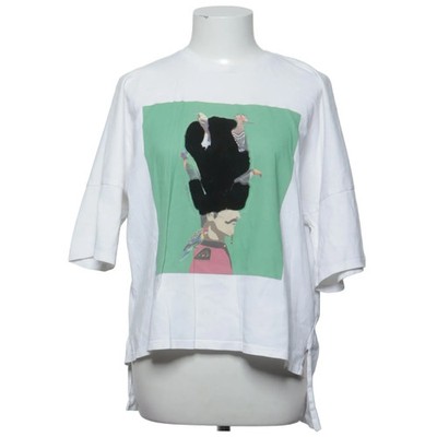 Ted Baker, T-shirt, Größe: M, Weiß/Mehrfarbig, Baumwolle, Sonstiges, Damen #A0Y