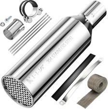 25-28mm Slip On Muffler Silencer Universal For 125cc 110cc Crf50 Dirt Bike Atv 25-28mm Slip On Muffler Silencer Universal For 125cc 110cc Crf50 Dirt Bike Atv