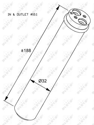 ✅Fits NRF 33284 RECEIVER DRIERS  ⭐UK Seller⭐