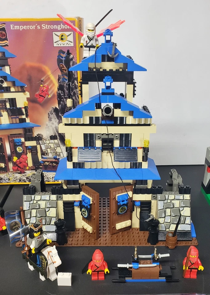 LEGO винтажный ниндзя наборы #3053 император крепость 100% с руководством и коробкой + #6033 - Изображение 2 из 4