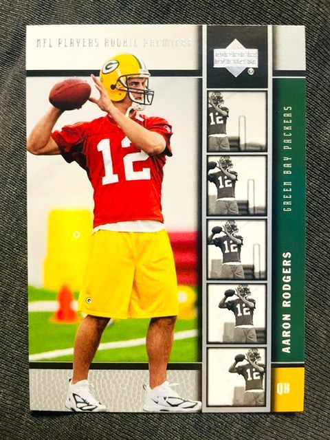 2005 Upper Deck Rookie Premiere #16 Aaron Rodgers Rookie RC Card