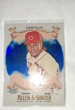 2021 Topps Allen & Ginter Chrome - Luis Castillo #159 Blue Refractor /150