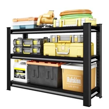40" W Garage Shelving Heavy Duty，1500LBS Loads Adjustable Garage Storage Shel...