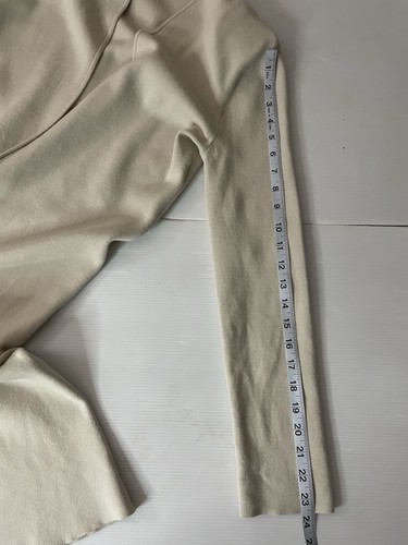 Aritzia Babaton Cream Long Cardigan Open Front Size XS - Picture 6 of 8