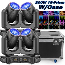 200W LED 18Prism Moving Head Light DMX Gobo Beam Stage Spot Lighting DJ Disco