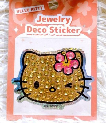Hello kitty jewelry deco sticker sunrio Gogo Gal Collection Glitter Face wink