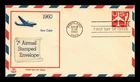 Dr Jim Stamps 7C Air Mail Embossed Envelope First Day Cover Tri Color Cachet