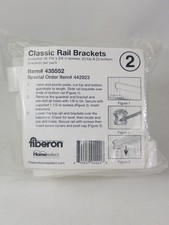 Fiberon HomeSelect Classic Rail Brackets White Railing Kit 435552 442923