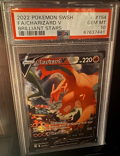 Charizard V #154 - 2022 Pokemon Brilliant Stars - Holo PSA 10 - GEM MINT