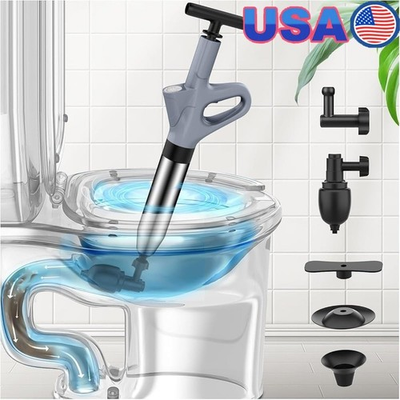 #ad High Pressure Clog Remover Tool One Click Drain Cleaner Toilet Sink Unclogger US $47.92