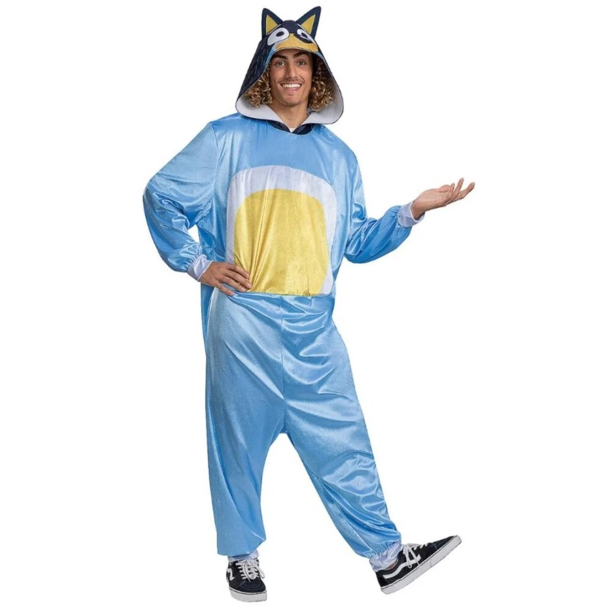 Disfraz Unisex Adulto De Monstruo De Las Galletas Azul Con Pantalón De Personaje – Talla única De XS A XL, Ideal Para Fiestas Y Carnaval