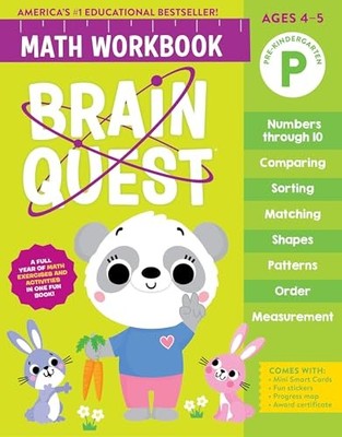 Brain Quest Math Workbook: Pre-Kindergarten