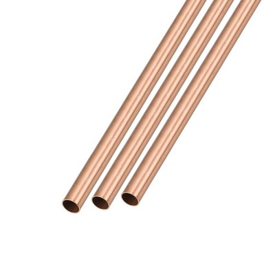 Copper Tube (5mm OD x 0.2mm Wall T x 300mm L) 3Pcs, Straight Tubing