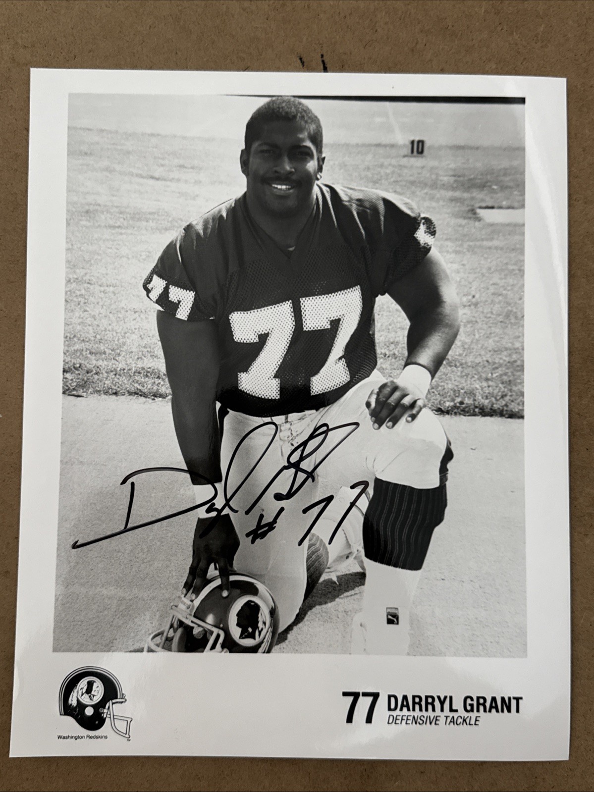 Darryl Grant Signed AUTOGRAPHED 8x10 Photo Washington Redskins