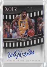 2022 Panini Noir Freeze Frame Signatures 8/99 Bob McAdoo #FRF-BOB Auto HOF 10yl