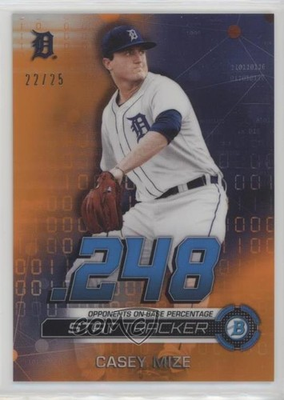 #ad 2019 Bowman Chrome Stat Tracker Orange Refractor 22 25 Casey Mize #ST CM 0nj5 $21.53