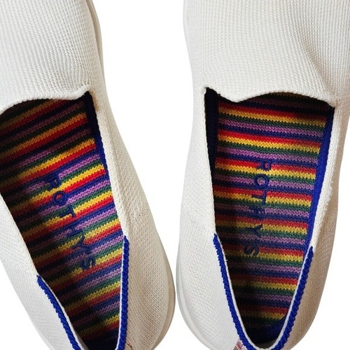 Rothy's Two Pair Butterfly And Rainbow Slip On Girl's Flats Size 4Y - Picture 13 of 13