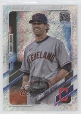 2021 Topps League Leaders Wal-Mart Foilboard 282/790 Shane Bieber #90 rf2