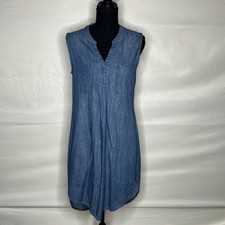 Merona Women’s Blue Denim Sleeveless Dress Size Small