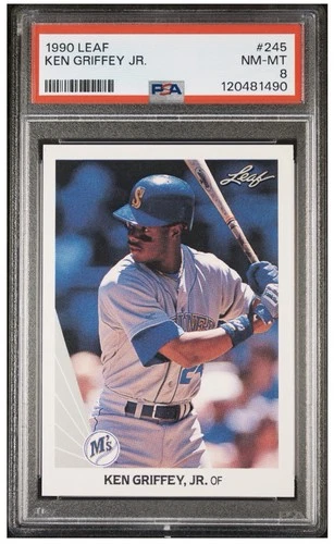 1990 Leaf Ken Griffey Jr #245 PSA 8 Brand New Slab