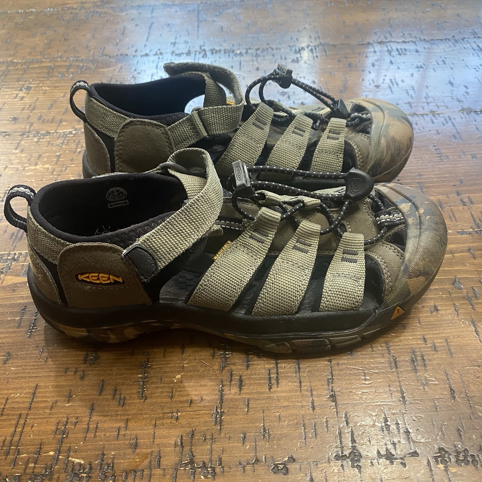 Sandali mimetici Keen taglia 5 scarpe acqua escursionismo scarpe ragazzo uomo unisex