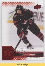 2022 Upper Deck Team Canada Juniors Women's WC Red Foil Laura Stacey READ 8tn