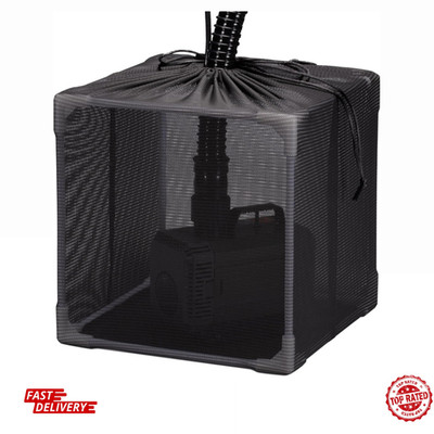 Pond Filter, Anti-Clogging Cube Outdoor Mesh Water Pump Barrier Bag Box Baske...