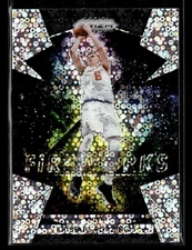 2018-19 Prizm Kristaps Porzingis #30 Fast Break Prizm Fireworks