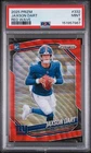 2025 Panini Prizm - Rookies Jaxson Dart #332 Red Wave Prizm /149 (RC) PSA 9