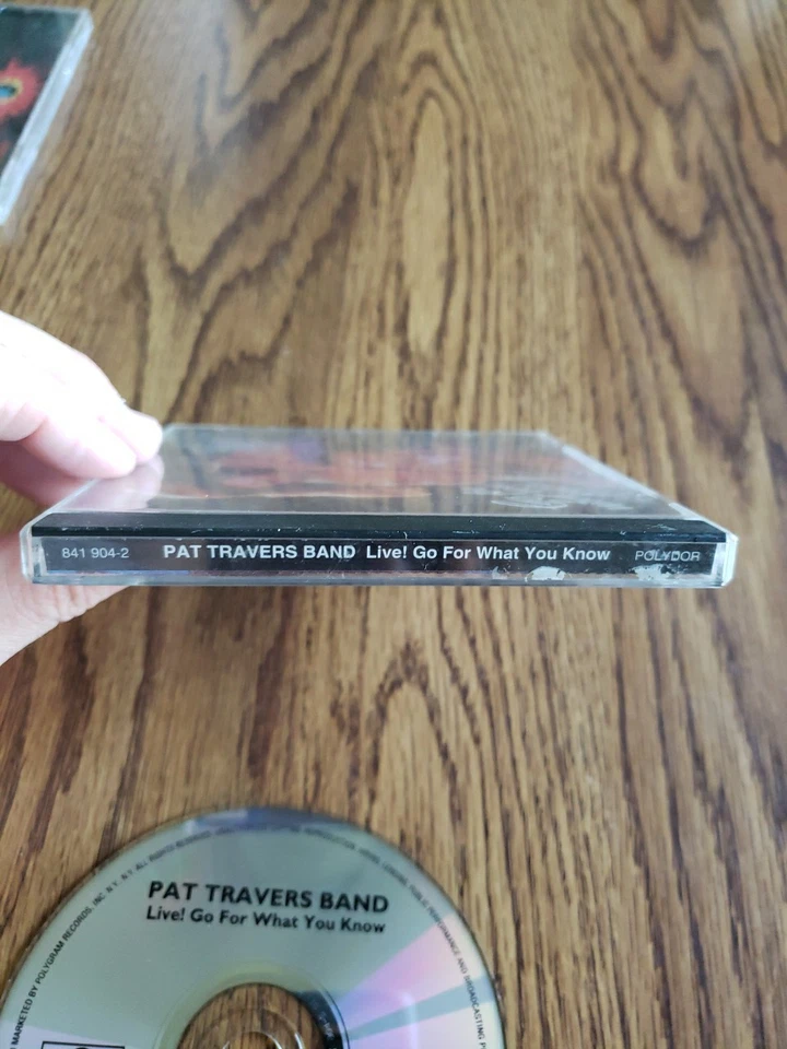 Pat Travers Band - Live! Go For What You Know Cd 1979 Polygram Records VG/VG+ Foto 4 de 4