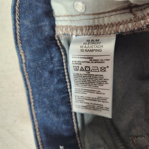 Old Navy Bootcut Jeans Boys Size 10 Slim Built-In Flex Stretch Blue Denim Casual - Picture 15 of 16