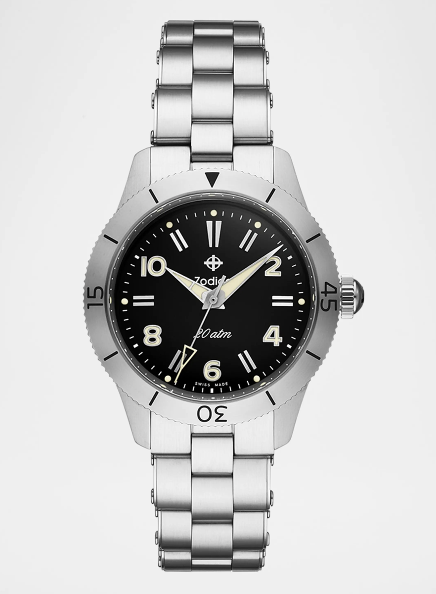Zodiac ZO0001 Fall Newness Ref. 691 Steel 37 mm Black Dial Men's