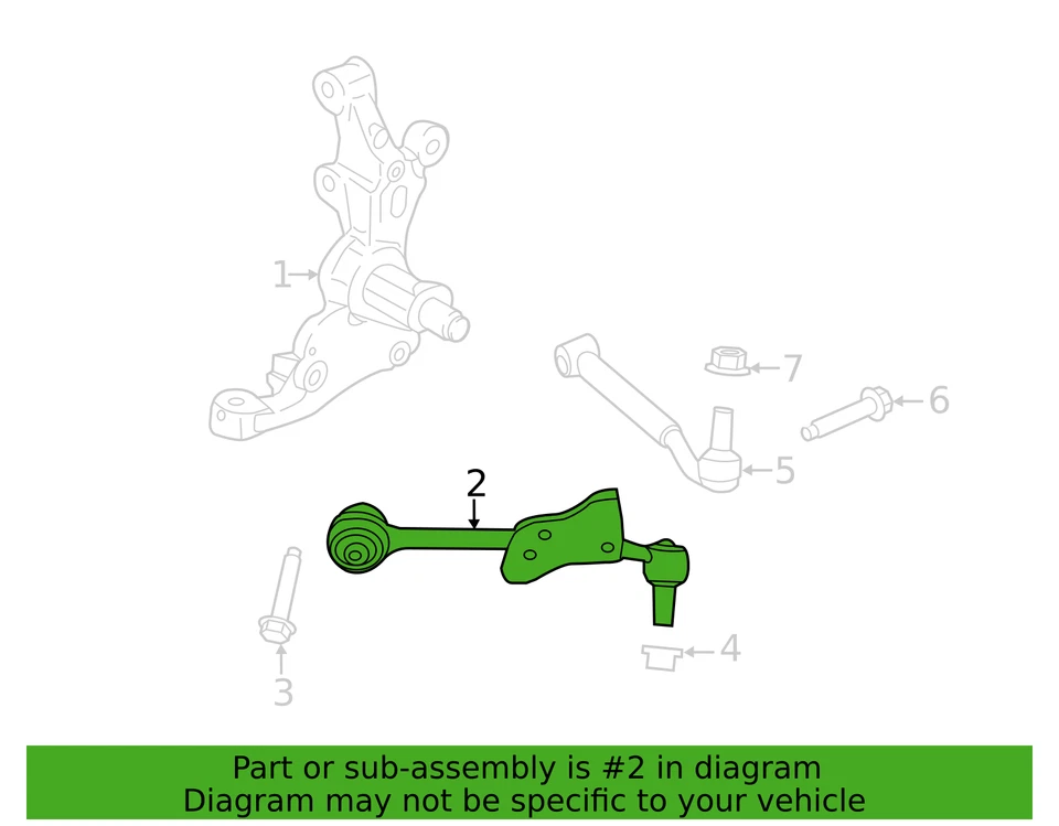 15-23 Ford Mustang Right Suspension Control Arm & Joint Motorcraft MCS-190146 - Image 4 of 4