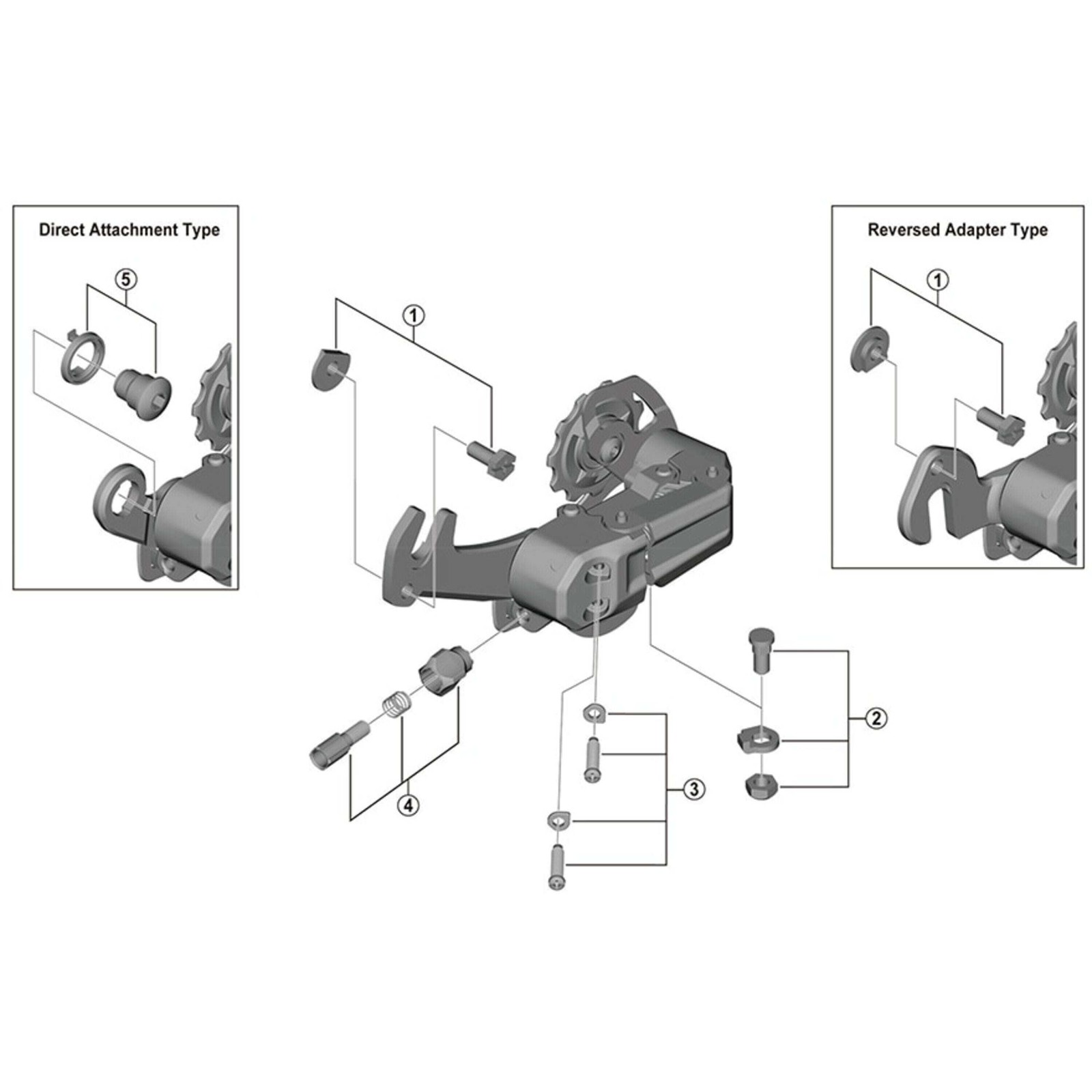 Shimano Spares RD-TZ500 cable adjusting bolt unit